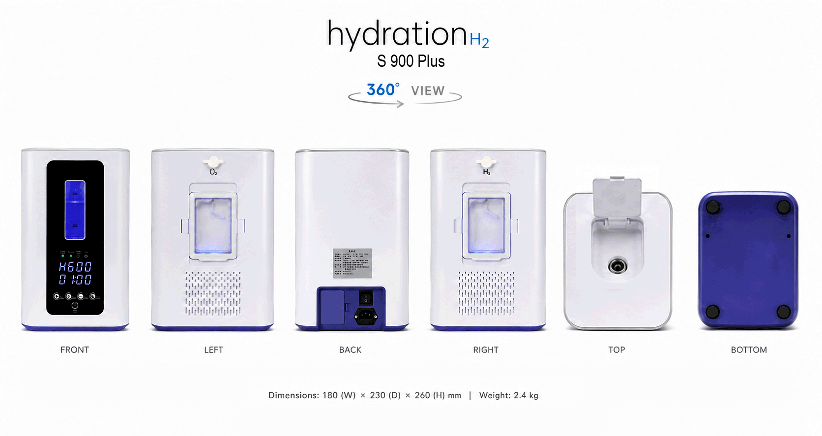 Технически преглед на Hydration-H₂ S 900 Plus